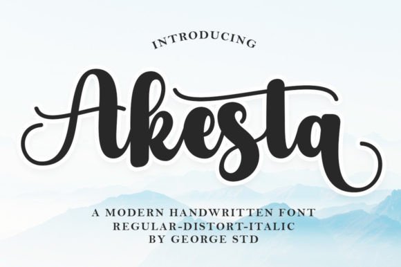 Akesta: The Script Font That Elevates Your Brand’s Visual Story