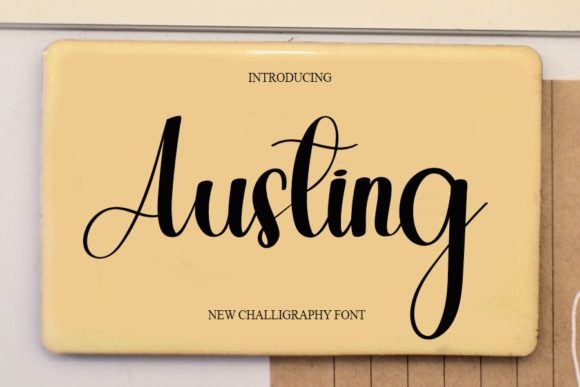 Austing: A Timeless Script Font for Editorial Design
