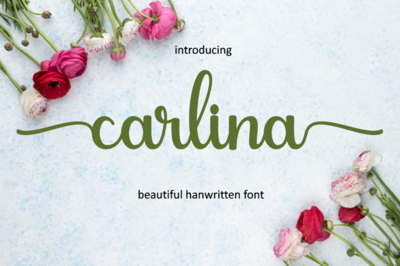 Carlina: A Romantic Typeface for Branding Projects