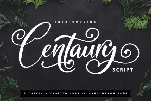 Centaury: A Script Font for Editorial Elegance