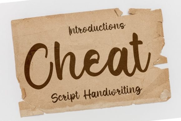 Cheat: A Script Font for Crafters and Designers