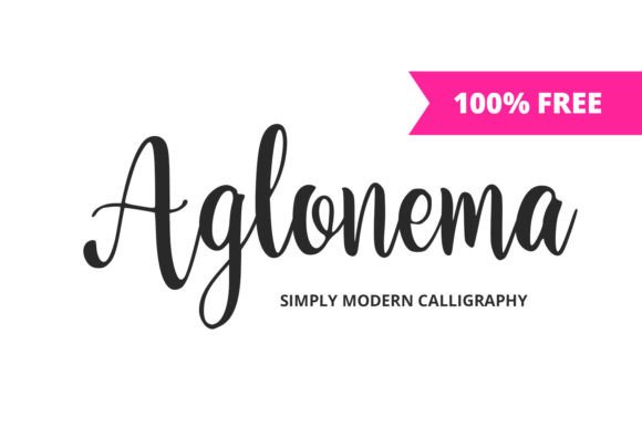 How Aglonema Boosts Brand Identity with Simple, Charming Typography