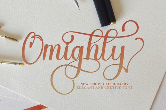 Omighty: A Timeless Script Font for Editorial Design