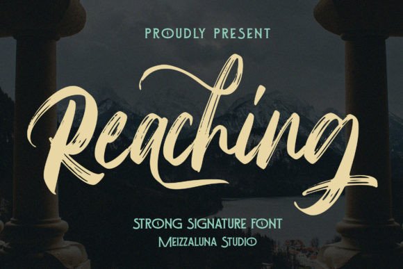 Reaching Font for Handmade Creators