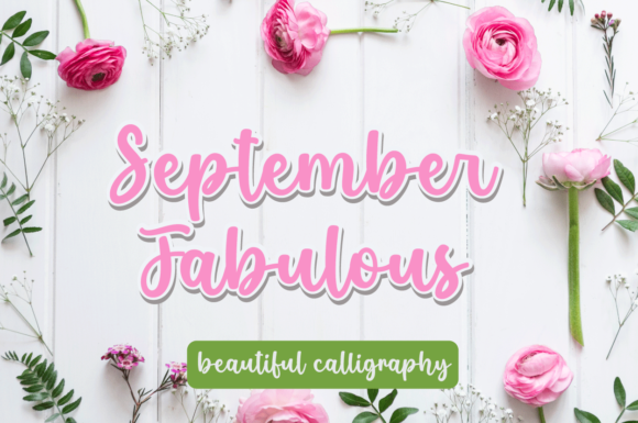 September Fabulous: A Beautiful Script Font for Digital Design