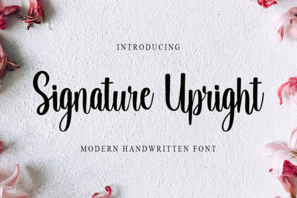 Signature Upright: A Modern Handwritten Font for Branding