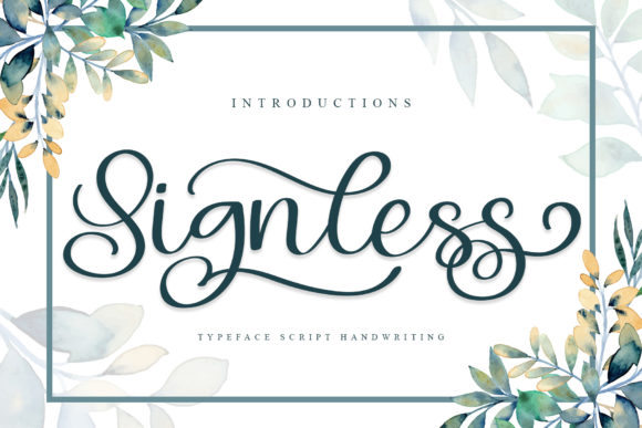 Signless: A Script Font That Elevates Your Craft Projects