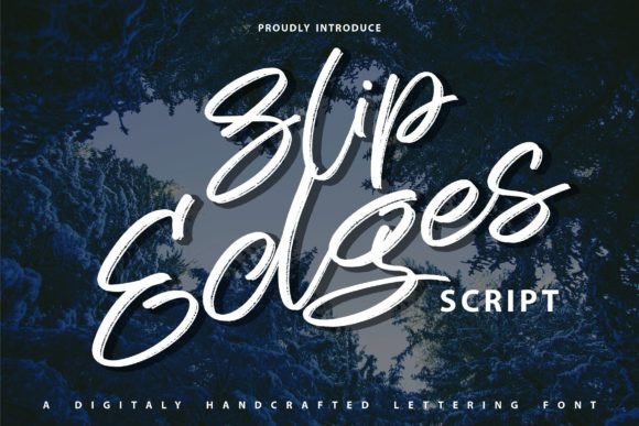 Slip Edges: A Script Font for Digital Branding and Web Design