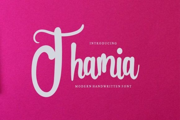 Thamia: A Modern Handwritten Font for Branding
