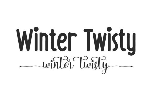 Winter Twisty Font for a Polished Brand Look
