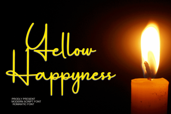 Yellow Happyness: A Font That Elevates Branding