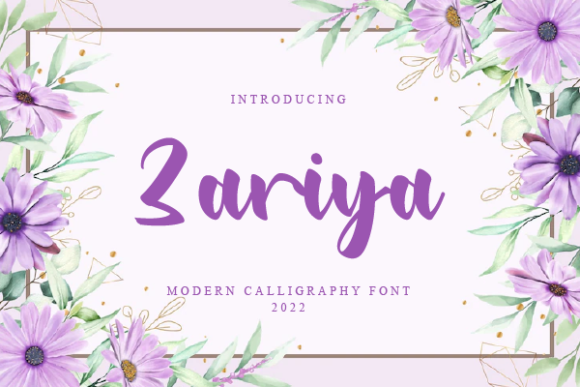 Zariya: A Script Font for Modern Web Design